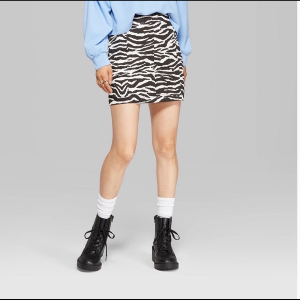 Zebra Mini Skirt